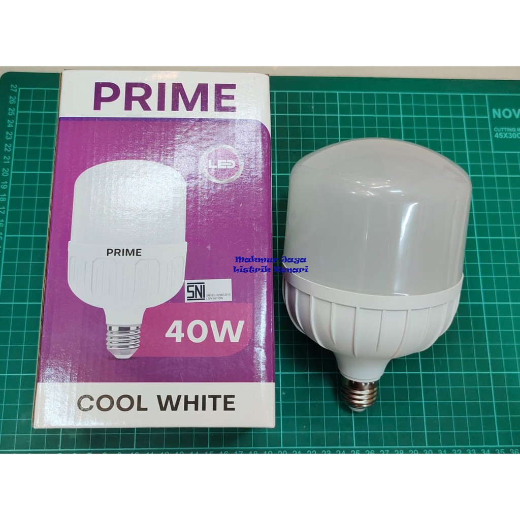 Prime LED Bulb Jumbo Kapsul 20 Watt 30 Watt 40 Watt Bohlam Putih