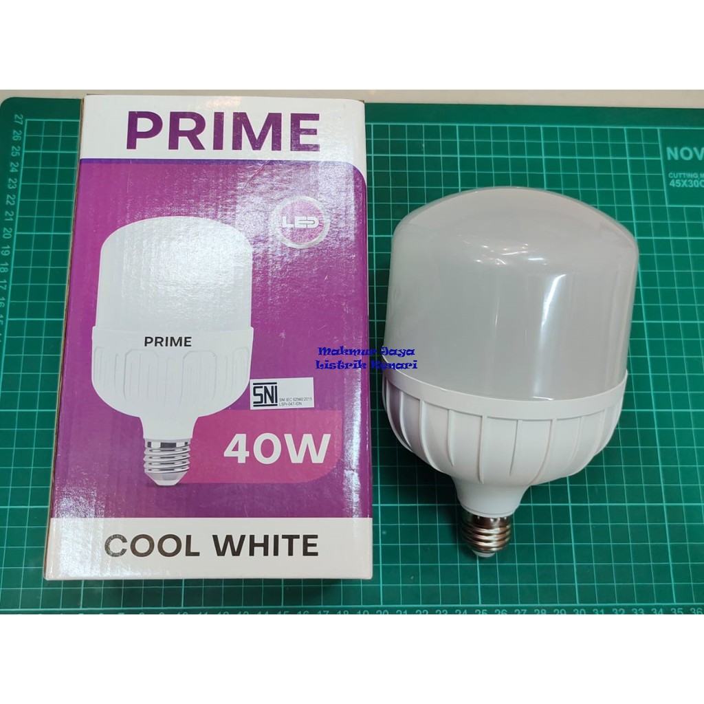 Prime LED Bulb Jumbo Kapsul 20 Watt 30 Watt 40 Watt Bohlam Putih