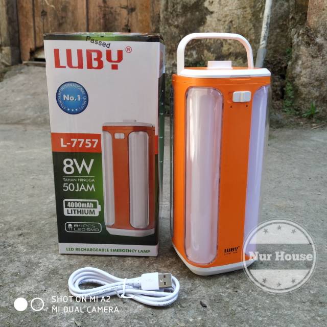 LAMPU EMERGENCY LUBY L- 7757 fox 783 LAMPU CAS