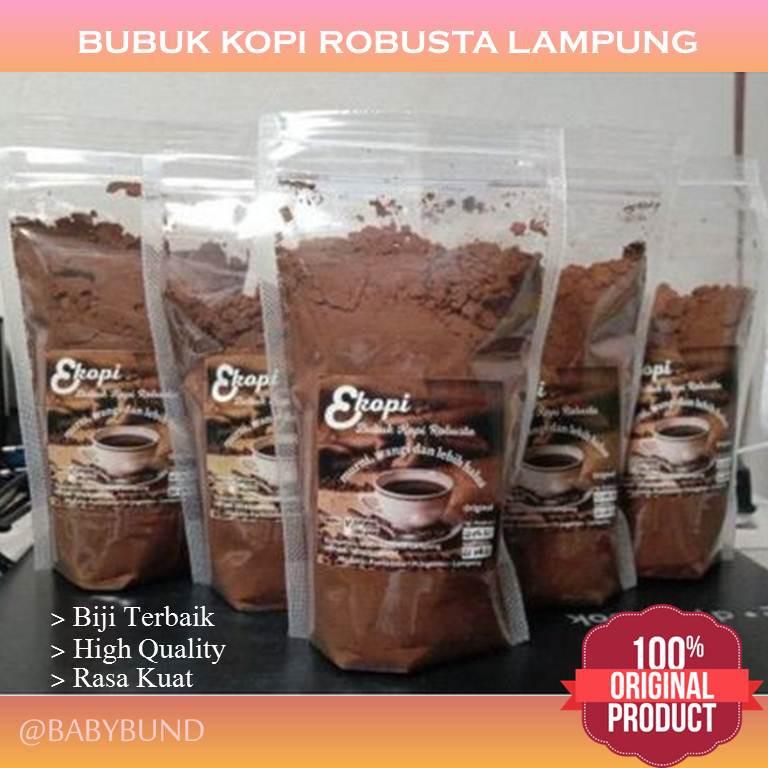 

Kopi Lampung Bubuk Robusta Asli EKOPI Kopi Murni Wangi Halus Original