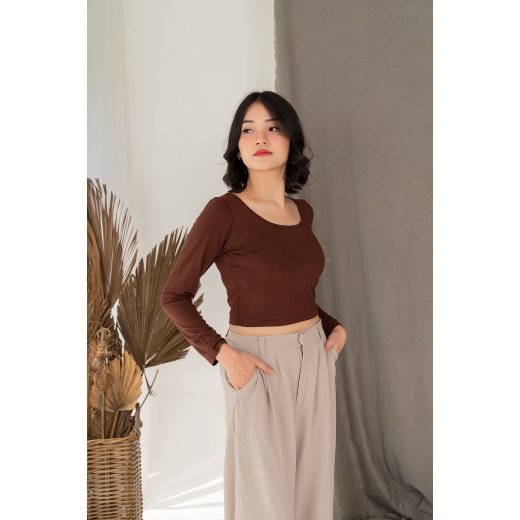 (COD) OH Fashion Lady Crop Top / Atasan Wanita #0481