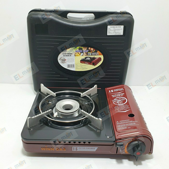 Kompor Portable Winn Gas W1S Gas Kaleng Automatic Safety