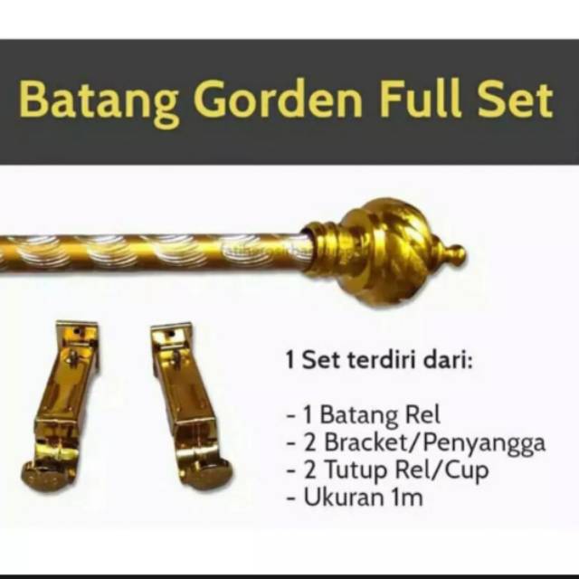 TIANG HORDENG SET KOMPLIT / BESI BATANG GORDEN REL PIPA