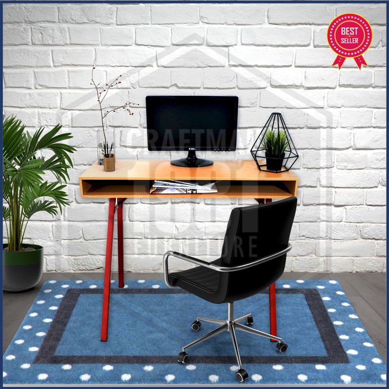 Meja Tulis Belajar Kerja Komputer 100x35 Murah Modern Minimalis