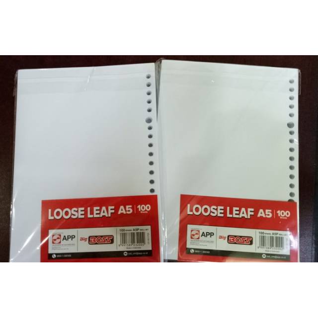 

Loose leaf a5 polos isi binder file