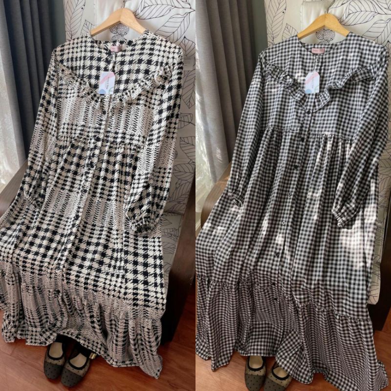Hayya Gingham Hayya Houndstooth by Haideorlin