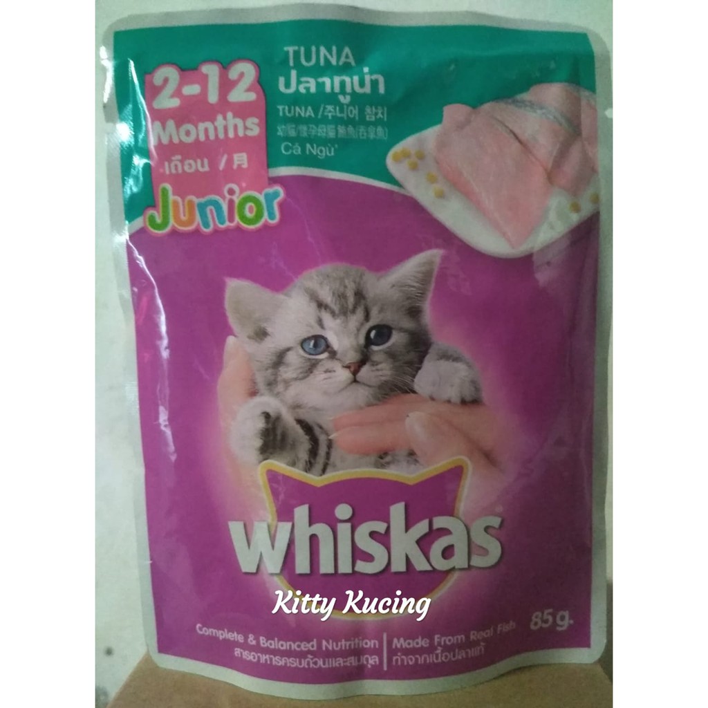 WHISKAS JUNIOR POUNCH 85 Gram