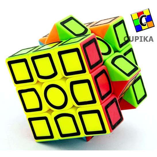 Rubik 3x3 Lefun Carbon Unik kotak luar Termurah