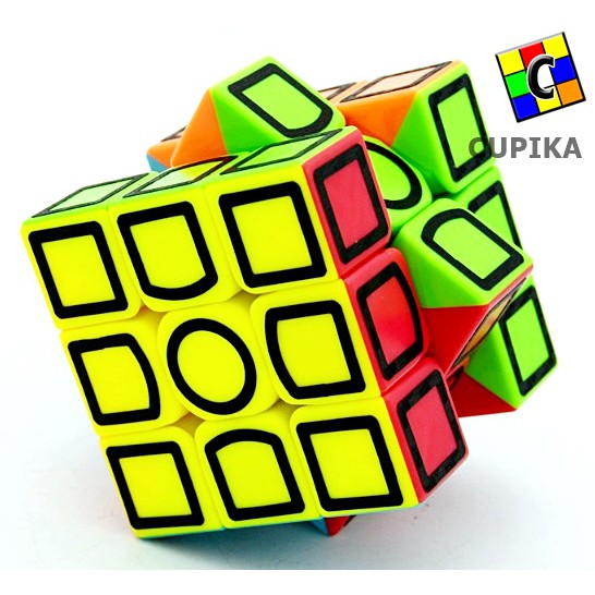 Rubik 3x3 Lefun Carbon Unik kotak luar Termurah