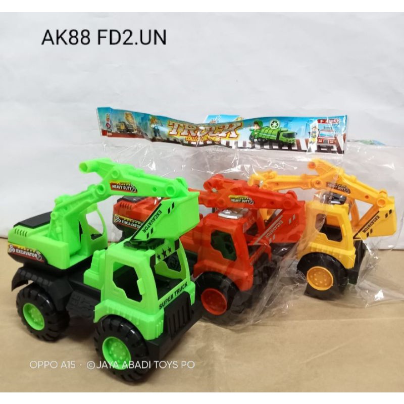 AK 88 - Mainan Mobil Truk Garuk Truck Excavator AK88