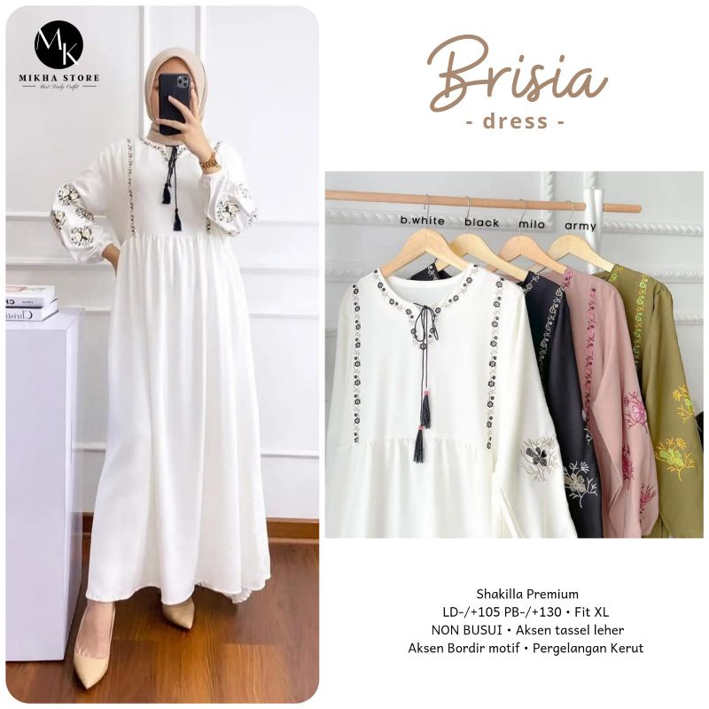 Brisia dress maxi shakila premium By Mikha