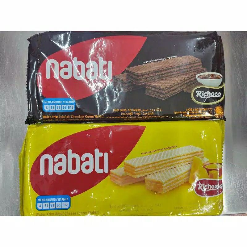 

Biskuit richeese nabati keju/coklat 132gr