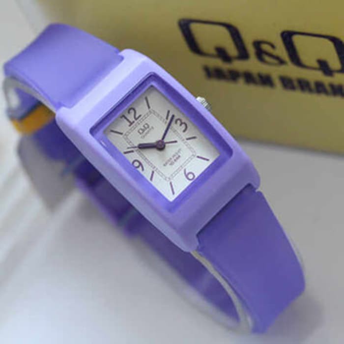 R88P5 Best Produk Jam Tangan Anak Keren  Jam Tangan Cewek Ungu Analog Q&Q Vp33 Qq Vp-33J Anak-Anak/