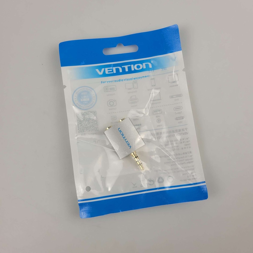 Vention Splitter Jack Audio AUX 3.5 mm 2 Port Earphone - BDAW0 - White