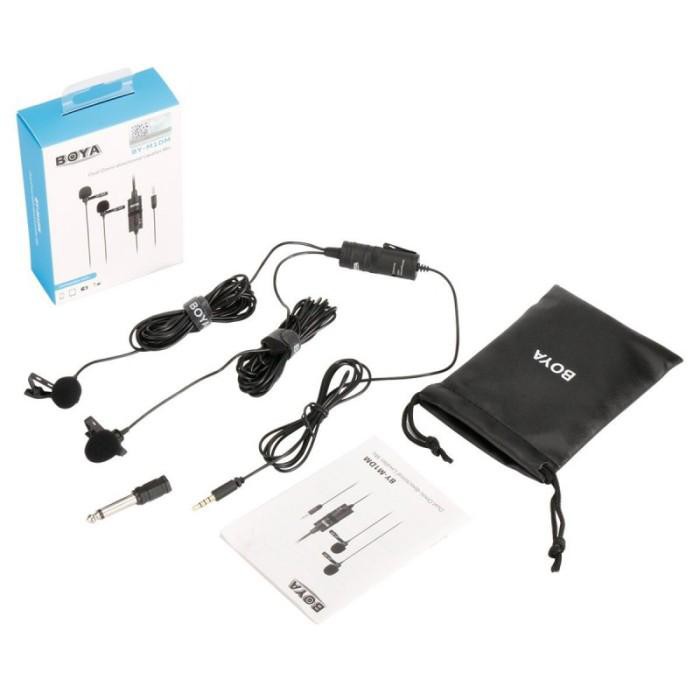 Boya BY-M1DM Clip On Lav Mic - Microphone for DSLR, Smarphone, Camera, PC - Garansi Resmi 1 Tahu