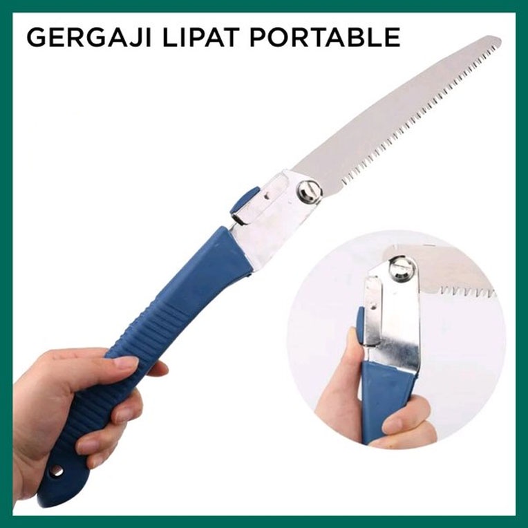 Peralatan Berkebun - Gergaji Lipat Portabel - Blue