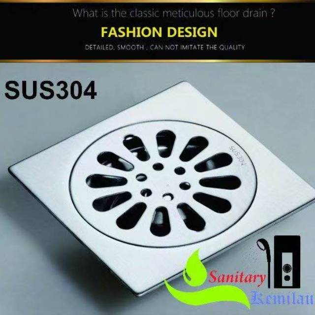 Saringan Kamar Mandi Stainles - Floor Drain Stainles