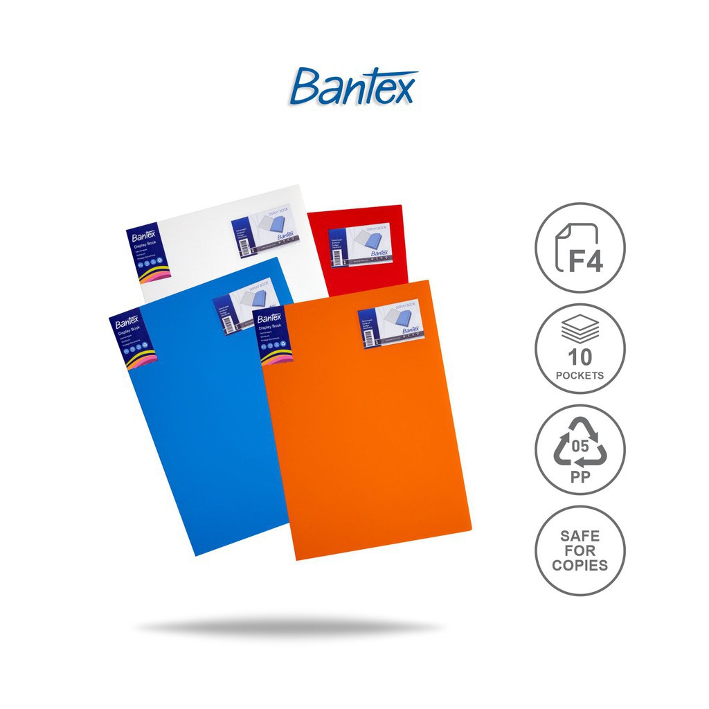 

[BMS Bekasi] Bantex Document Keeper / Display Book PP Isi 10 Pockets Ukuran Folio - 3180