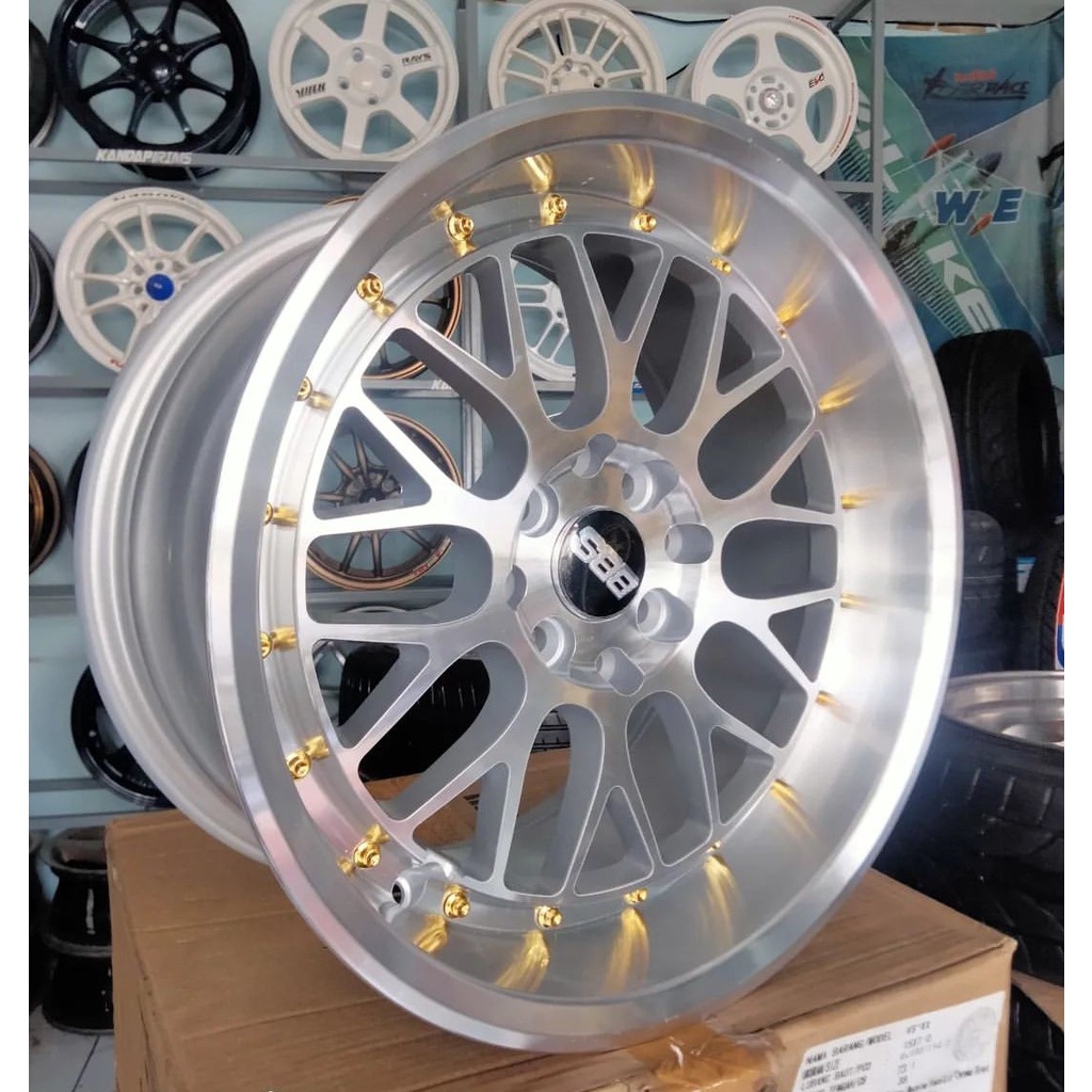 velg BBS LM celong Ring 16x7/8,5 pcd 4,100/114 velg mobil jazz,yaris