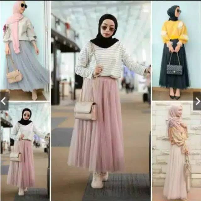 Rok tutu skirt bahan baloteli mix tile premium