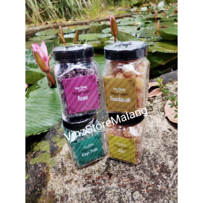 

Permen minyak Kayu Putih,Asem,Jahe dan Temulawak VinzCandy 150gram