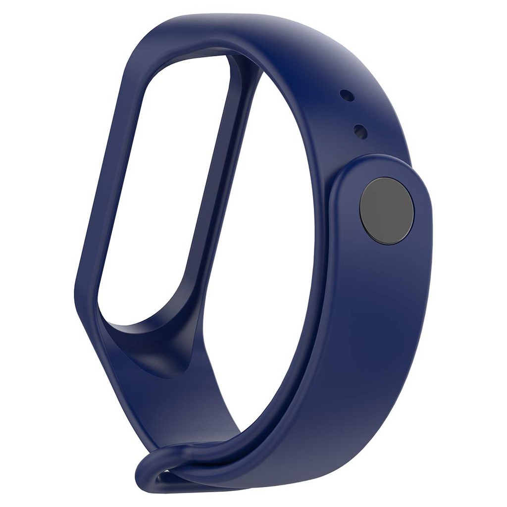 Tali Strap Sports Silicone Wristband for Xiaomi Mi Band 3/4 - Navy Blue