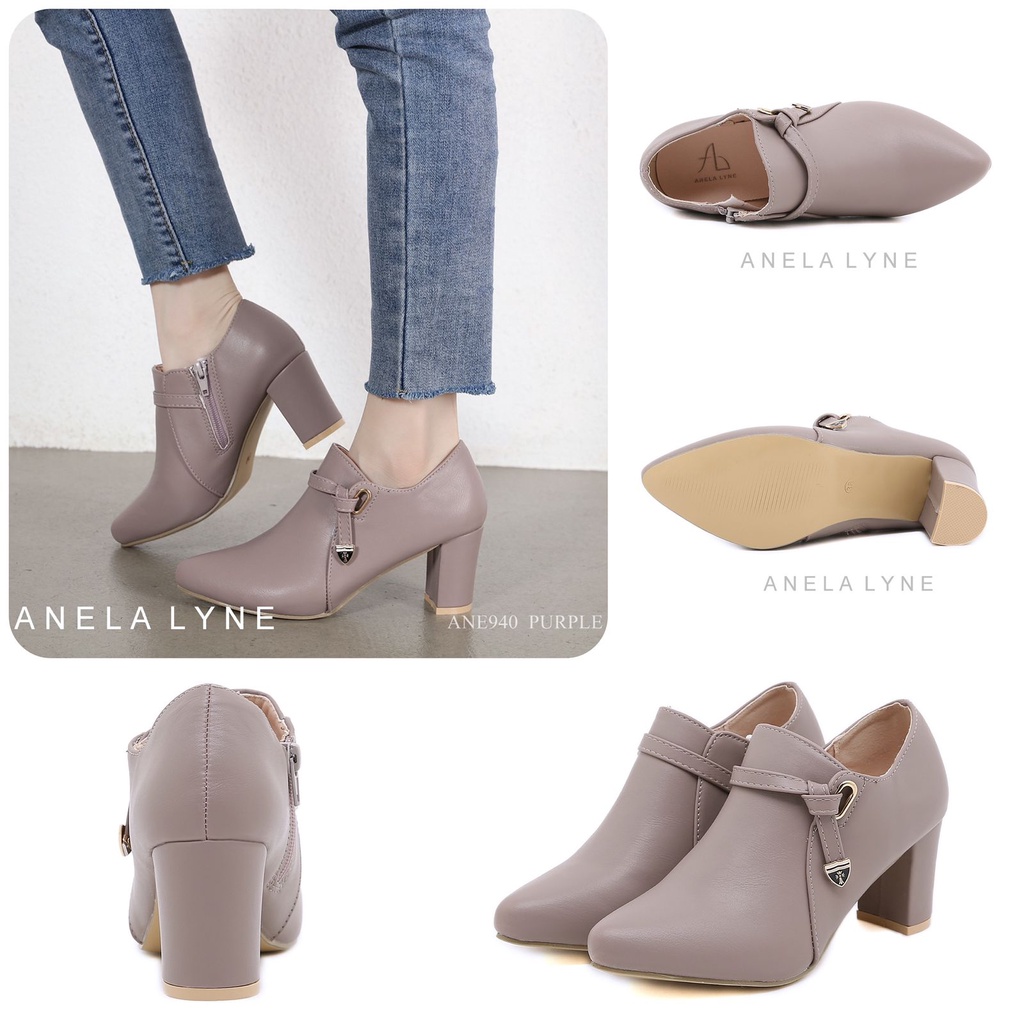 ANELA LYNE ALEXSA BOOTS HEEL SHOES ANE940 ORIGINAL