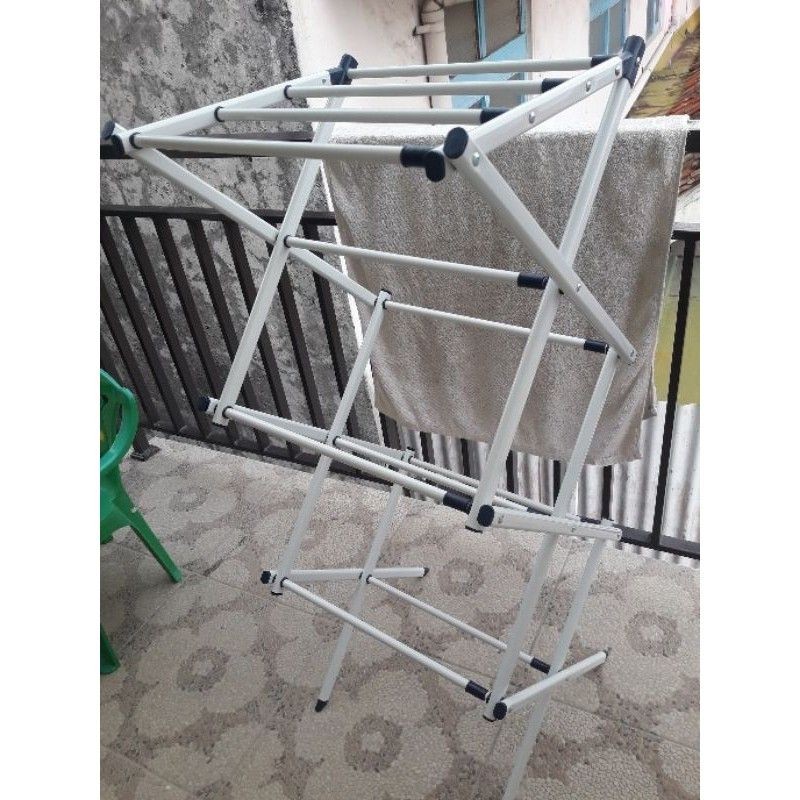 INFORMA Jemuran Baju Zigzag/Rak Handuk/Jemuran Zigzag/Jemuran Handuk/Jemuran Lipat