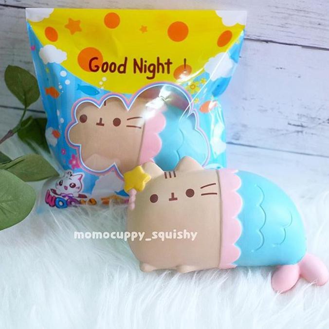 OBRAL pusheen Squishy Licensed by woow factory (Squishy kucing Mermaid) Termurah