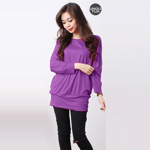 ATASAN BLOUSE POLOS  WANITA ALLSIZE LD 85-90 - ATASAN WANITA POLOS