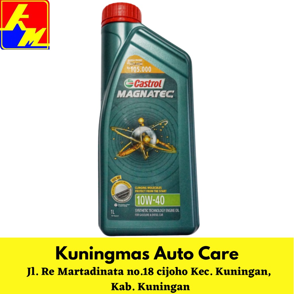 Jual Castrol Magnatec 10w-40 Full Synthetic 1 Liter Oli 1liter Original ...