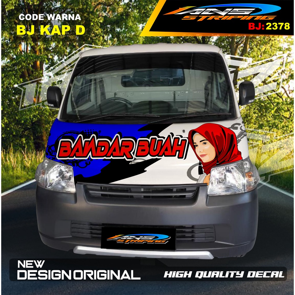 VARIASI STIKER KAP KABIN DEPAN MOBIL GRANMAX PICK UP / VARIASI STIKER KABIN DEPAN PICK UP / DECAL STIKER KABIN CARRY PICK UP L300 DLL