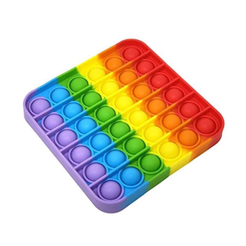 Popit Murah Rainbow Pop it Squeeze Dino  Mainan Anak Toys Bubble Kids-1