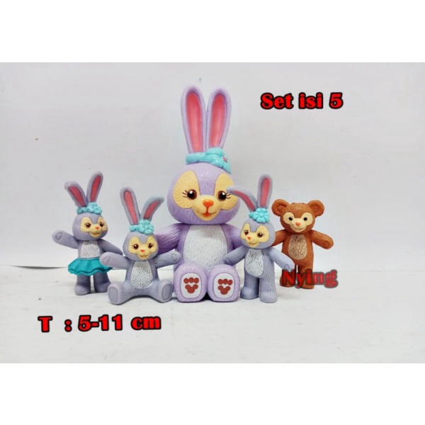 

Cute Bear Stella 5 Set Promo Action Figure Termurah lou Limited Duffy Kelinci