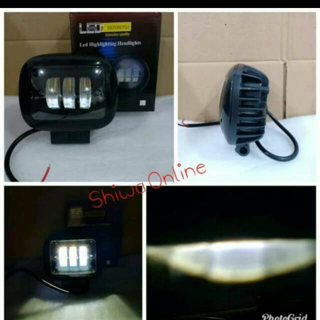 lampu daymaker mini kotak - lampu tembak sorot daymaker