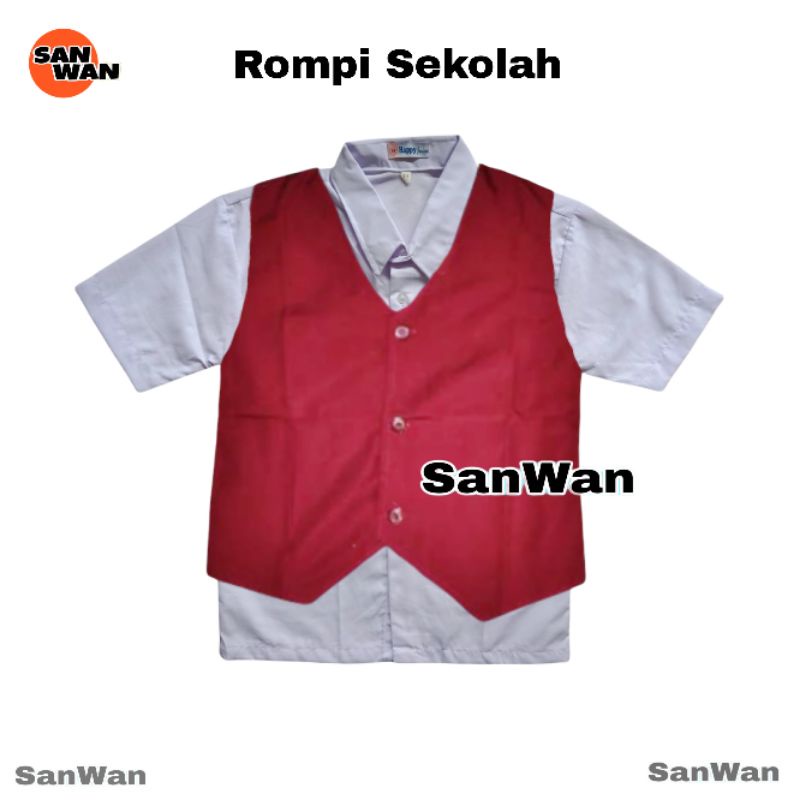 Rompi Sekolah SD Warna Merah