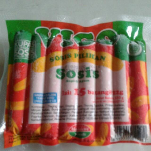 

Vigo Sosis Ayam dan Sapi isi 15 pcs