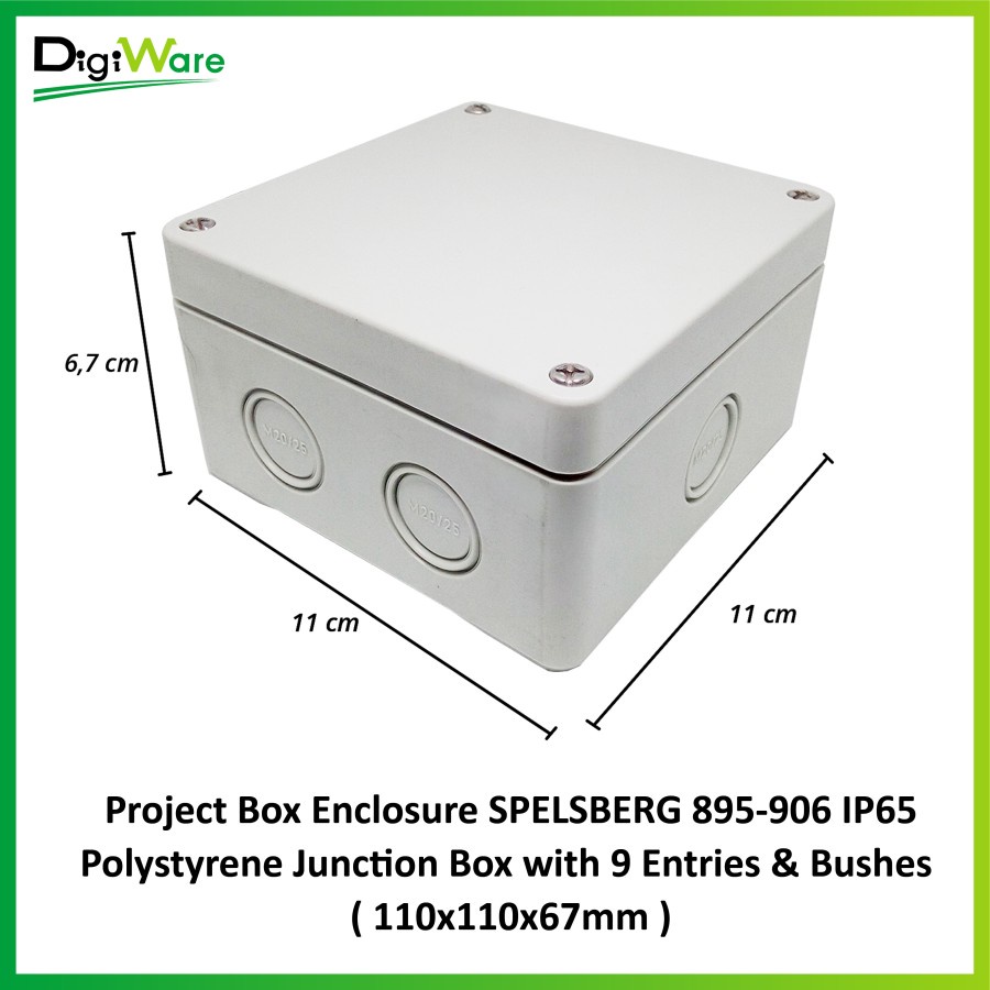 Project Box Enclosure SPELSBERG 895-906 IP65 Polystyrene Junction Box