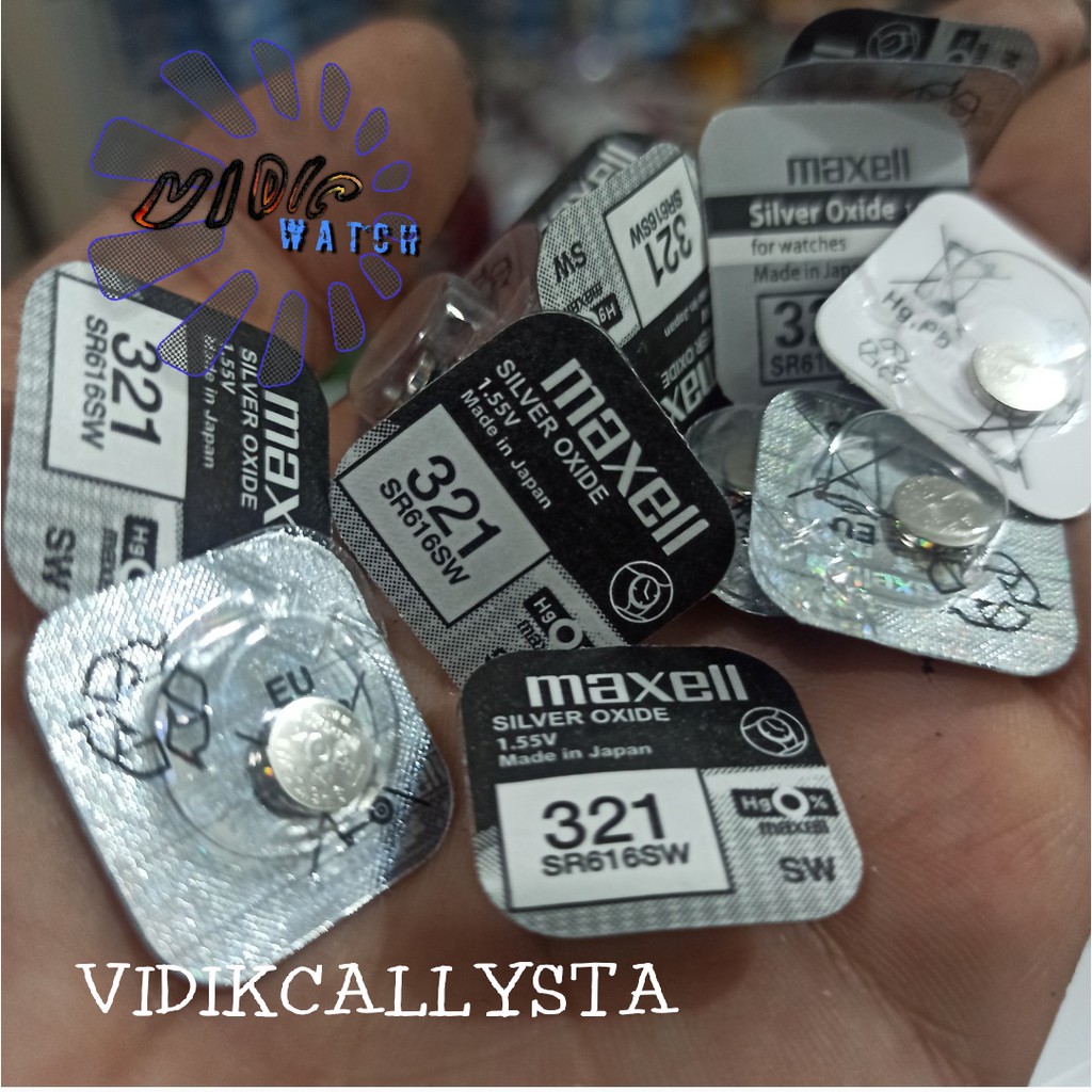 BATERAI JAM TANGAN MAXL 321 SR616SW SR 616 SW ORIGINAL SP BATRE BATREI BATERAI KANCING JAM TANGAN