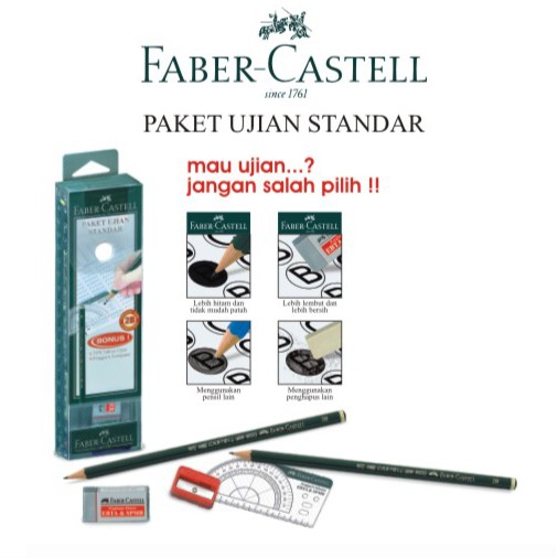 

ASLI ! Paket ujian standar faber castell