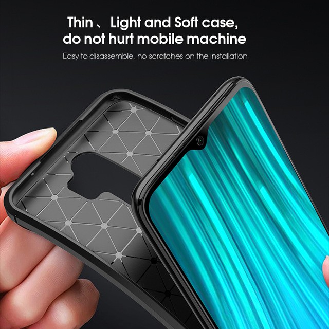 Case Xiaomi Redmi Note 8 Pro Ultimate Carbon Combine Premium Softcase