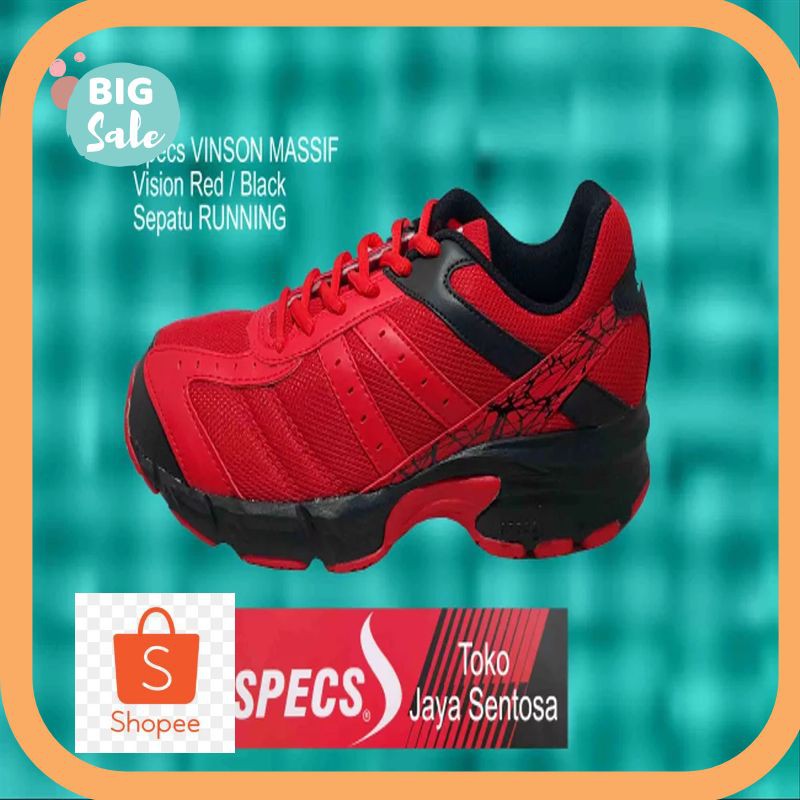 Termurah Sepatu Running SPECS VINSON MASSIF red Kekinian