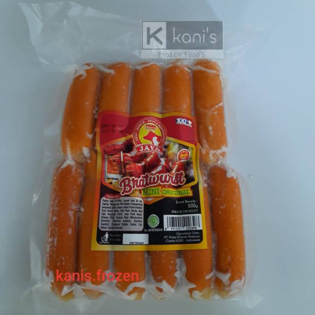 

Sosis Java Bratwurst 500 gr (10+1pcs)