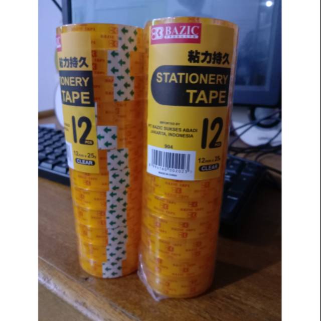 

Isolasi Bening 0,5" Merk Bazic/Nachi/Hoki 12 mm x 25 yard