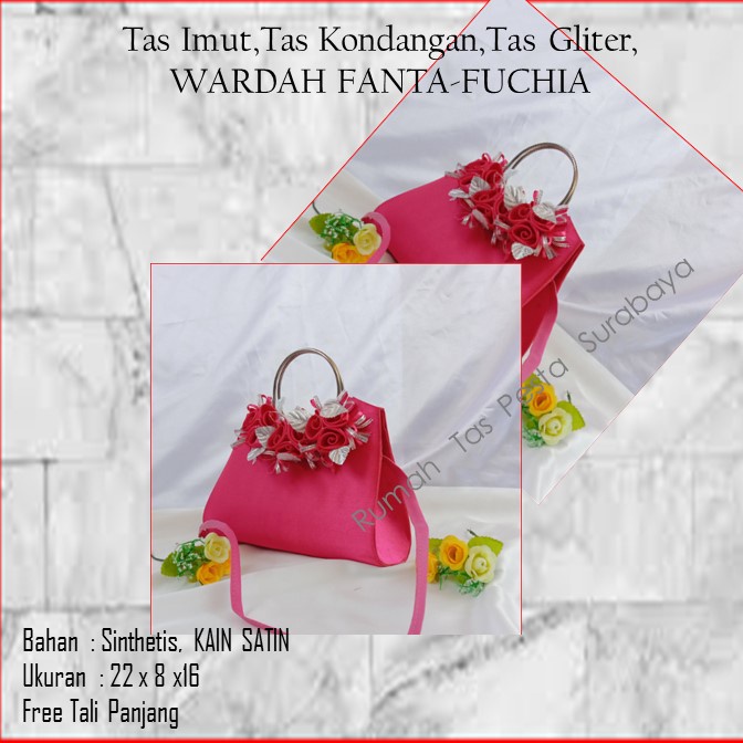 Tas Unik,Tas Elegan ,Tas Slempang,WARDAH FANTA-Fuchia