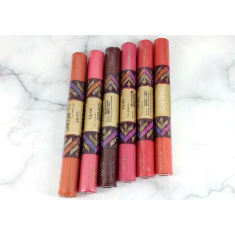 Sariayu Duo Lip Color Glossy & Matte Gili Lombok