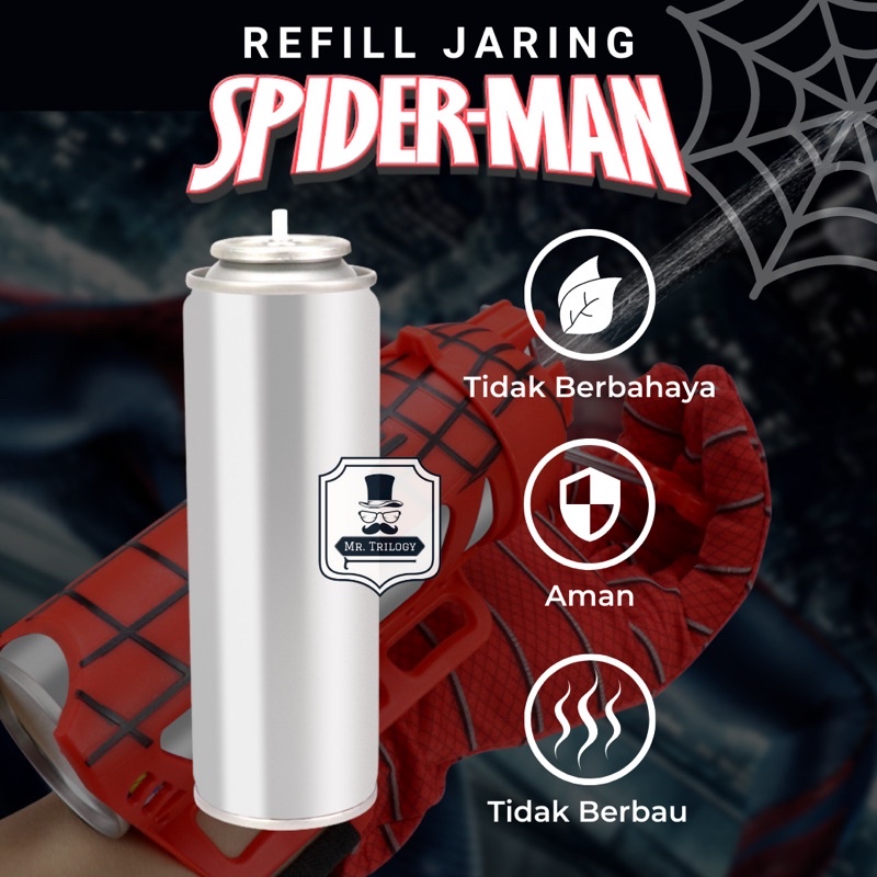 REFILL MAINAN SARUNG TANGAN TEMBAK SPIDERMAN