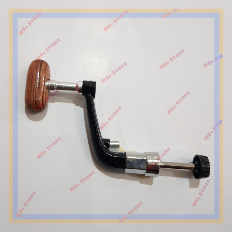 Handle reel pancing Gagang Kayu clasik gulungan pancing