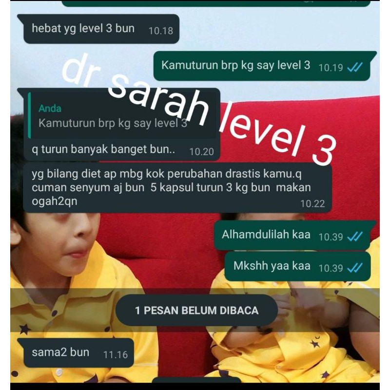 pelangsing dr.sarah semua level