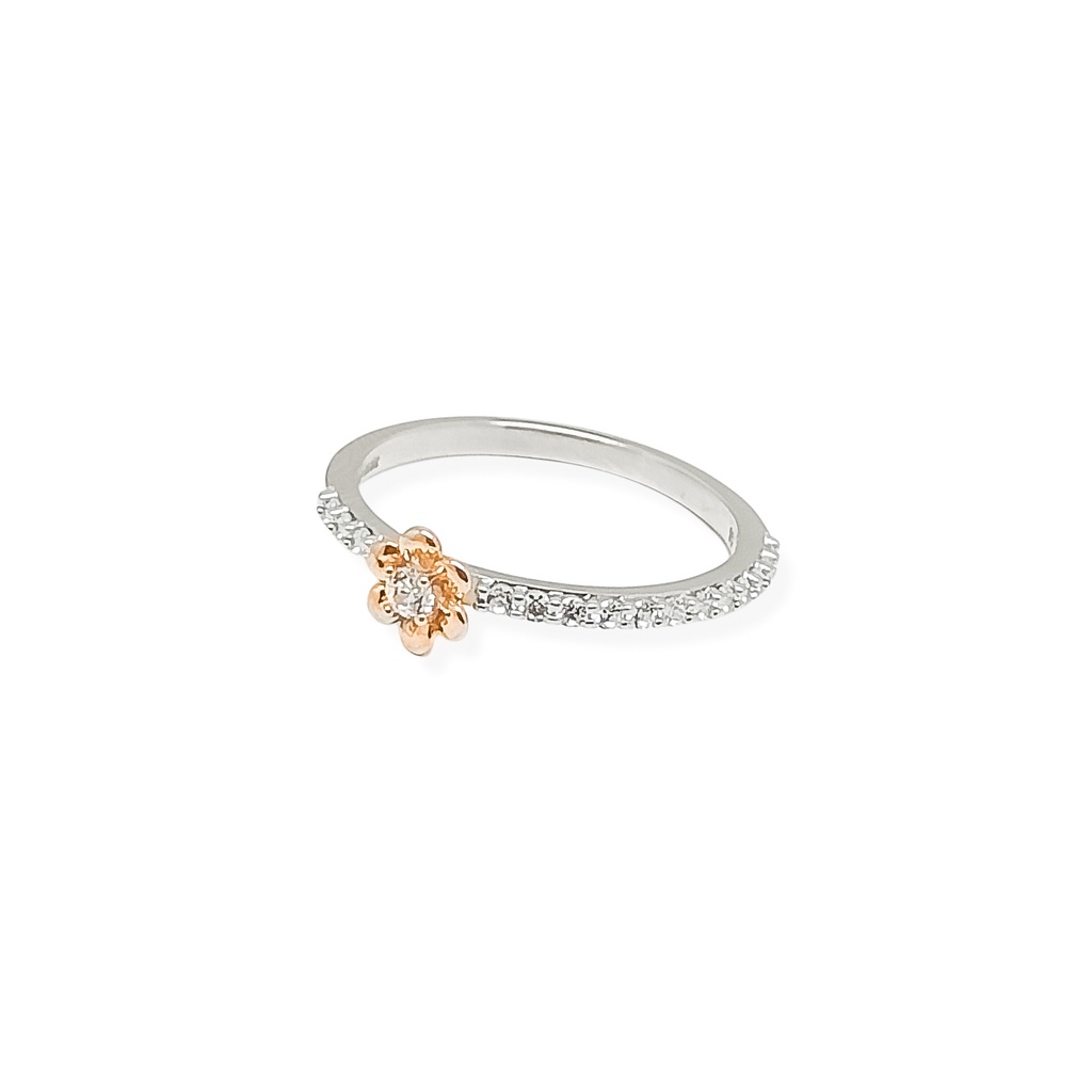 Cincin whitegold Mahoni Series - Puspa Collection RI210435 18K 755 Hala gold